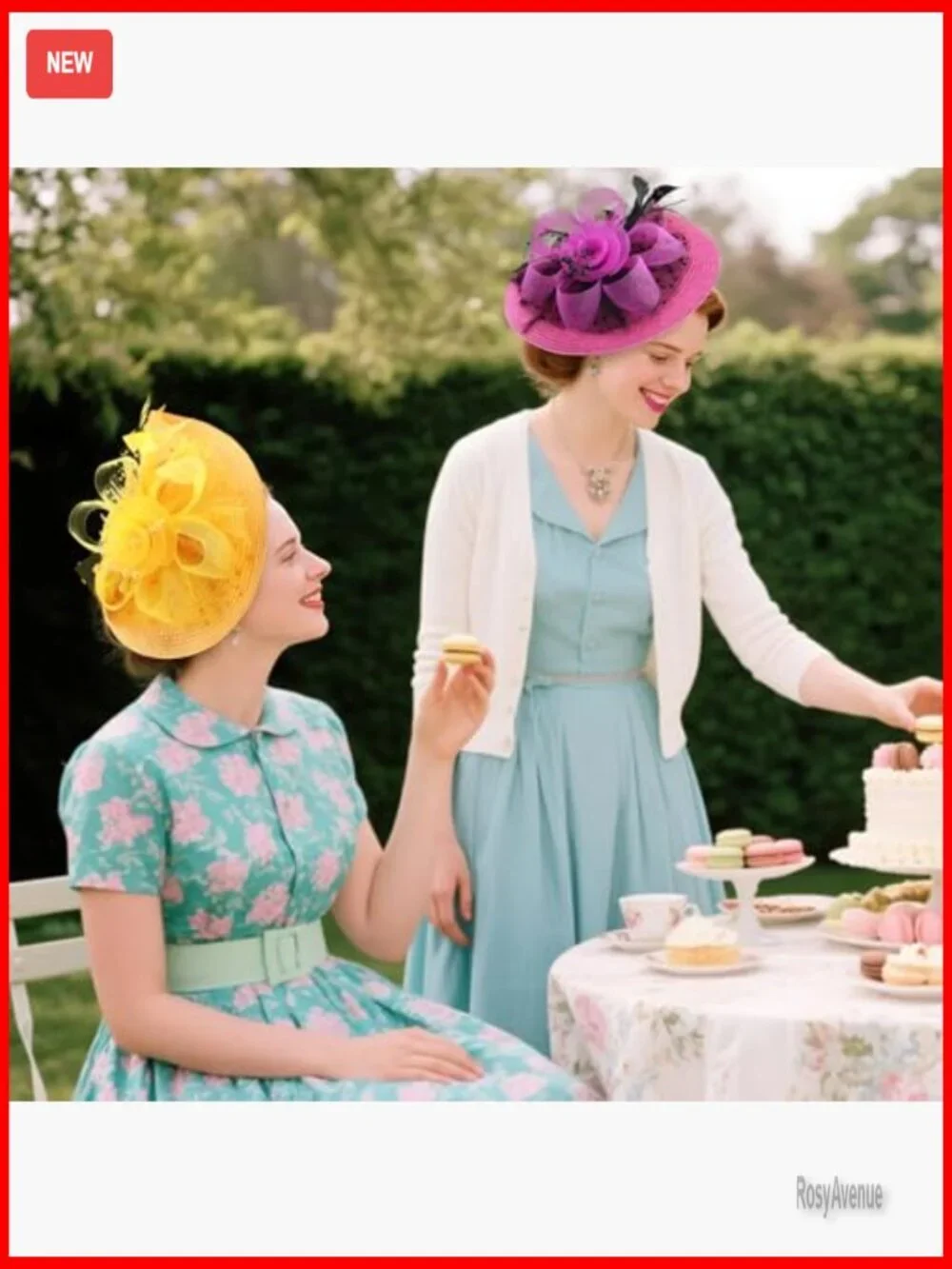 Vintage Feather Fascinator Hat with Headband Clip for Weddings Tea Parties